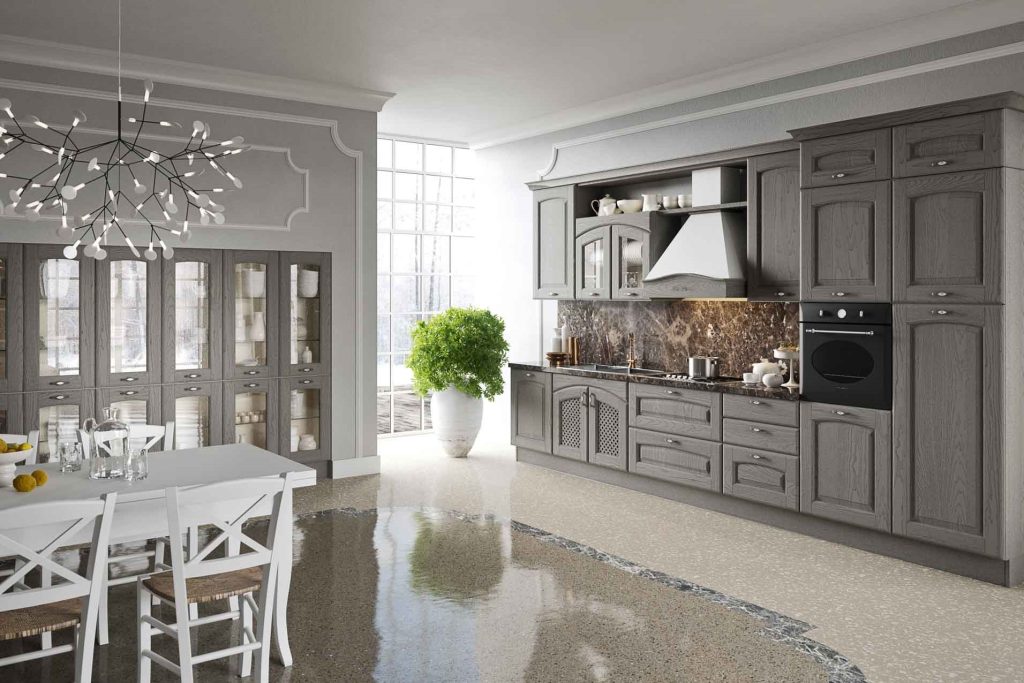 بهترین رنگ کابینت نئوکلاسیک