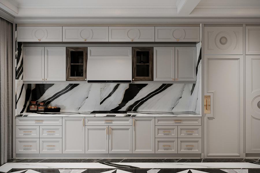 کابینت لوکس خاکستری رنگ ممبران