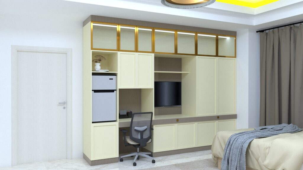 طراحی کمد دیواری نئوکلاسیک